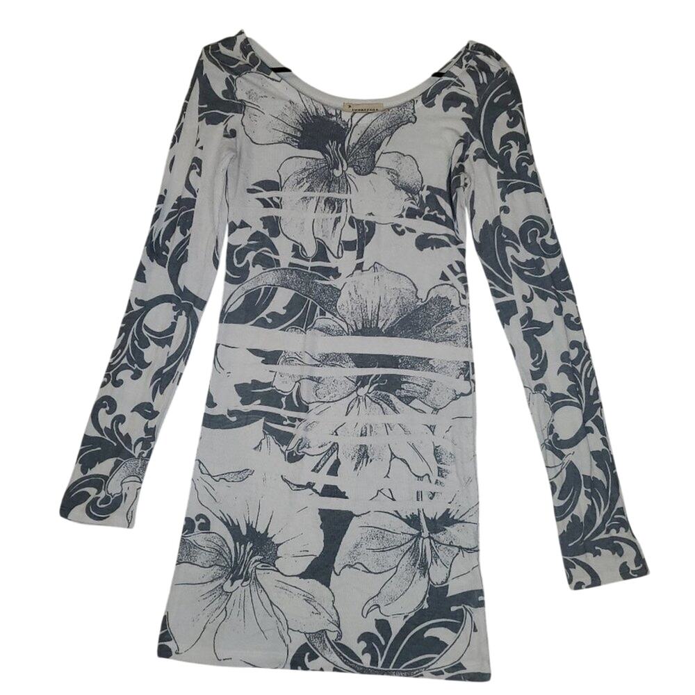 F21 Flowered Longsleeve Mini Dress Great Condition Medium